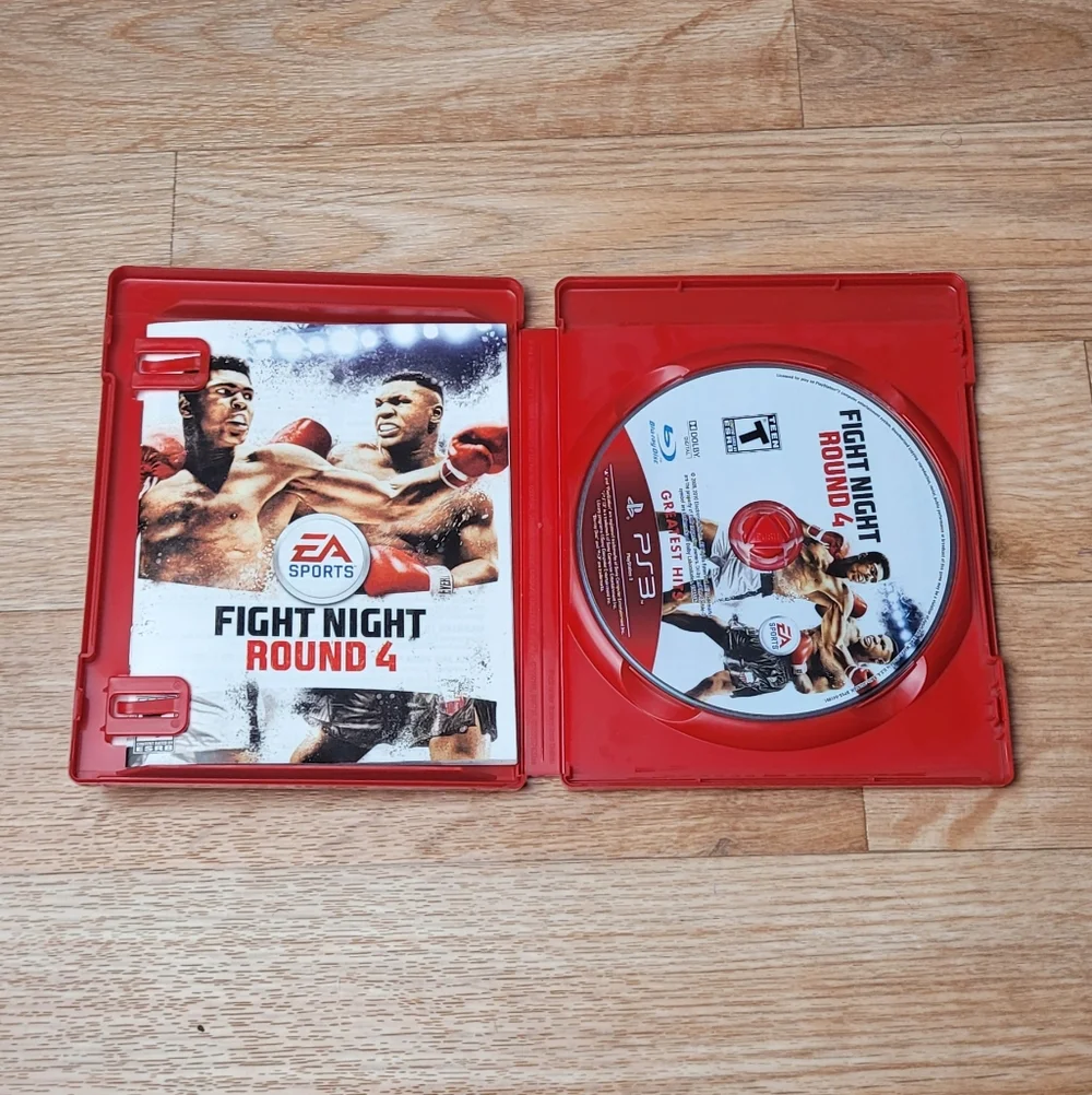 Sony PS3 Fight Night Round 4 - Red & White Cover